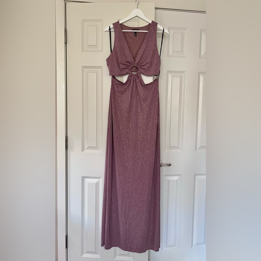 NWT Nordstrom Glittering Mauve Maxi Dress